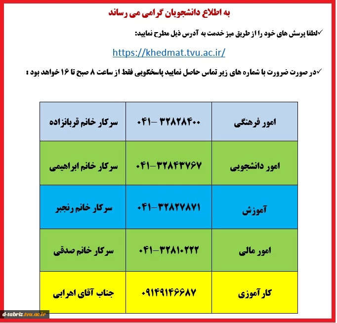 تماس با همکاران 2