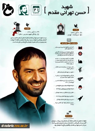 سالروز شهادت دانشمند موشکی ایران عزیز، که یکی از دانشجویان دانشگاه فنی و حرفه ای بودند را تسلیت عرض می کنیم.