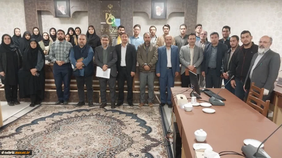 حضور حوزه فرهنگی و دبیران انجمن های علمی و کانونه های فرهنگی هنری و مسئول بسیج دانشجویی دانشگاه ملی مهارت الزهرا (س)تبریز 2