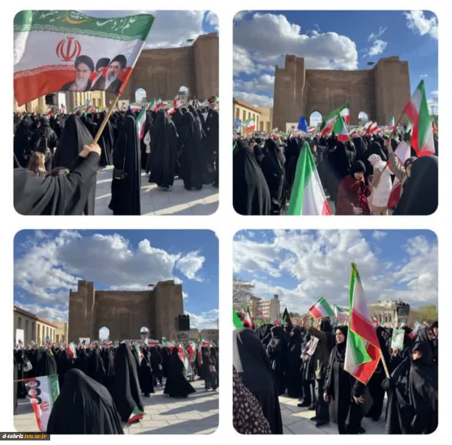 جمع بزرگ بانوان تبریزی در اربعین شهادت حضرت آیت الله العظمی امام خامنه ای (قدس سره) 2