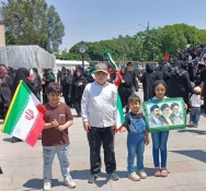 حضور چشمگیر کودکان و خردسالان در مراسم وداع و عزاداری رهبر شهید انقلاب 3