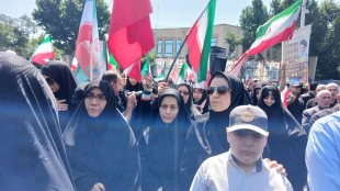 مراسم باشکوه وداع و‌عزاداری برای رهبر شهید انقلاب قائد امت اسلامی 3