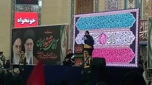 شرکت جمعی از همکاران دانشگاه ملی مهارت در مراسم عزاداری سومین روز پس از تدفین حجت‌الاسلام والمسلمین آیت‌الله العظمی سید علی خامنه‌ای 2
